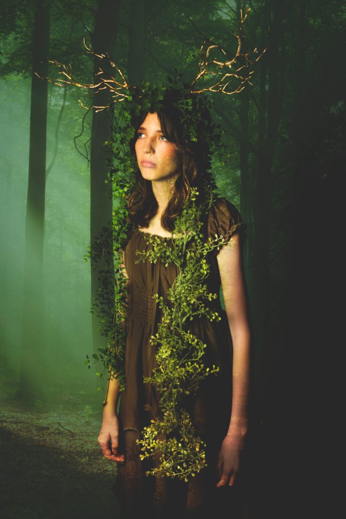 girl in the woods