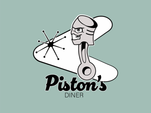 pistons diner logo